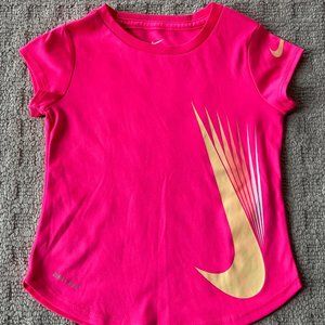 Nike Girls Dri-Fit Short Sleeve Shirt - 3T